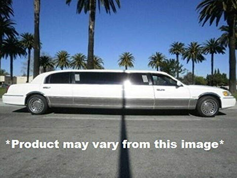 QAA is Compatible with 1998-2010 Lincoln Town Car, Limousine 69.5" Stretch 10 Piece Stainless Rocker Panel Trim, Upper Kit, 8.25" Width TH38687