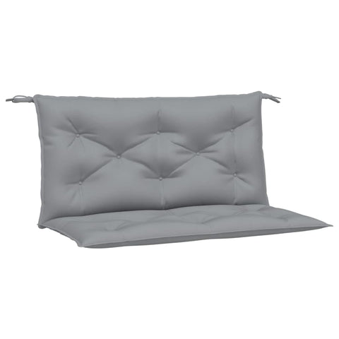 vidaXL Garden Bench Cushions - 2pcs Gray Oxford Fabric, 39.4"x19.7"x2.8", Outdoor/Indoor Seat Pads
