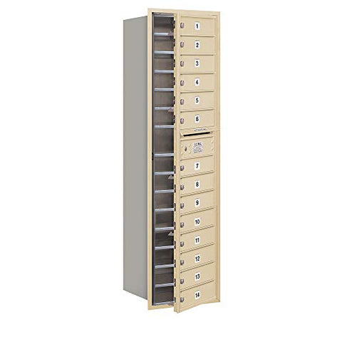 SALSBURY INDUSTRIES 3716S-14SFP 4C Horizontal Mailbox