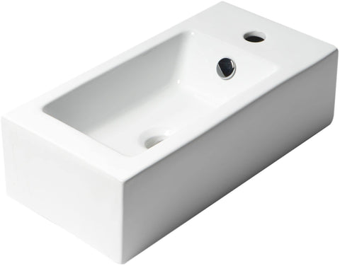ALFI brand ABC116 Bathroom Sink, Small, White
