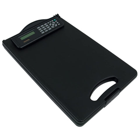 RoadPro RPO-01259S Mobile Desk Storage Clipboard with Solar Calculator