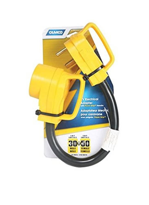 Camco 55183 18" RV Power Grip and Electric Adapter, Pack of 1, RV-346B