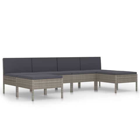 vidaXL Garden Furniture Set Grey