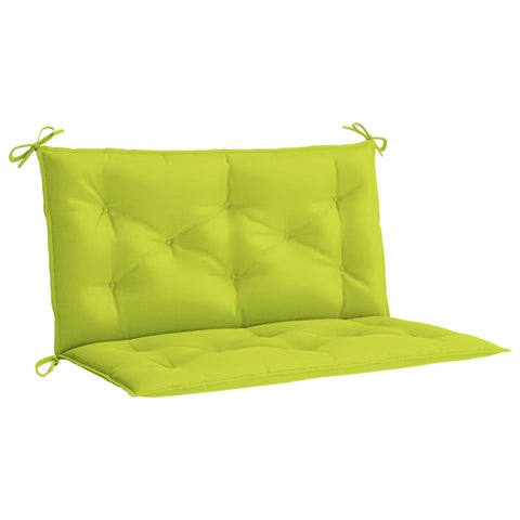 vidaXL 2pcs Garden Bench Cushions Outdoor/Indoor Seating Pad with Non-Slip Design - Bright Green, Oxford Fabric, Hollow Fiber Filling, 39.4"x19.7"x2.8"