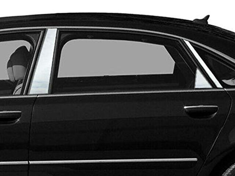 QAA is Compatible with 2004-2010 Volkswagen Touareg 4 Piece Stainless Pillar Post Trim PP24640