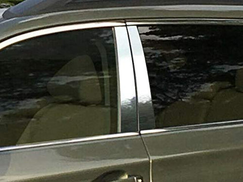 QAA is Compatible with 2015-2019 Subaru Outback 6 Piece Stainless Pillar Post Trim PP16481