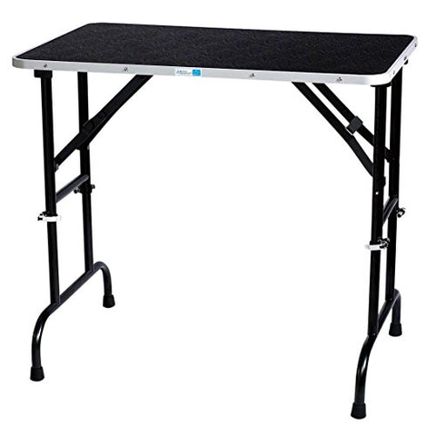 Master Equipment Adjustable Height Grooming Table, 36 by 24-Inch, Chrome,Black