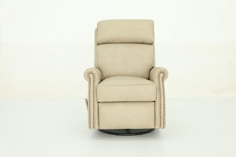 BarcaLounger Crews Manual Swivel Glider Recliner-Cashmere-Stone
