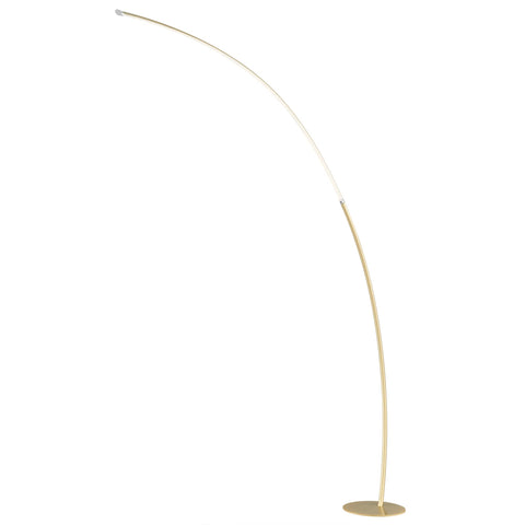 Lite Source Monita - 30W 1 LED Arc Floor Lamp-80 Inches Tall and 61.25 Inches Wide-Gold Finish