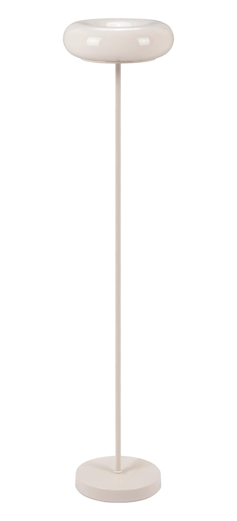 Zuo Munk Floor Lamp Beige, Beige Floor Lamp, Modern Style, Works with dimmer (Dimmer Not Included), PVC, Lighting Floor Lamps, 11.4" W x 11.4" D x 53.5" H