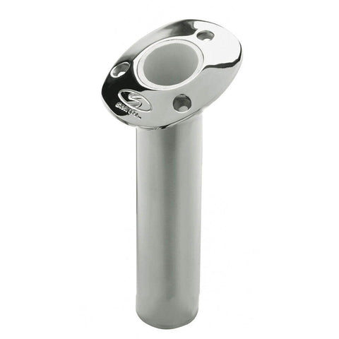 CE Smith - Flush Mount Cast Bottom Rod Holder - Tough Boat Accessories - 15-Degree (53671CA)