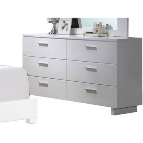 Acme Lorimar 6 Drawer Dresser in White
