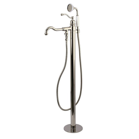 Kingston Brass KS7136ABL English Country Tub Faucet, 40.38 x 9.75 x 6.69, Polished Nickel