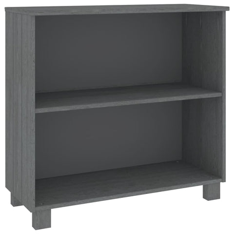 vidaXL Sideboard, Buffet Cabinet with Open Storage Shelf, Storage Kitchen Cabinet for Hallway Entryway Living Room, HAMAR Dark Gray Solid Wood Pine