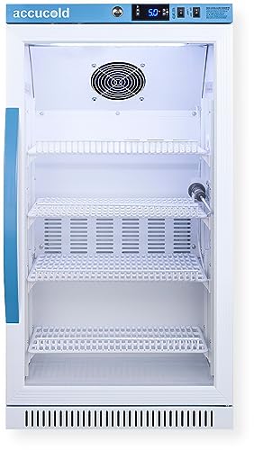 Accucold ARG31PVBIADA456 Vaccine Refrigerator; ADA Compliant Height; Designed for Pharmacy, Medication, and Vaccine Applications; 2.83 cu.ft Capacity; Automatic Defrost; Adjustable Temperature