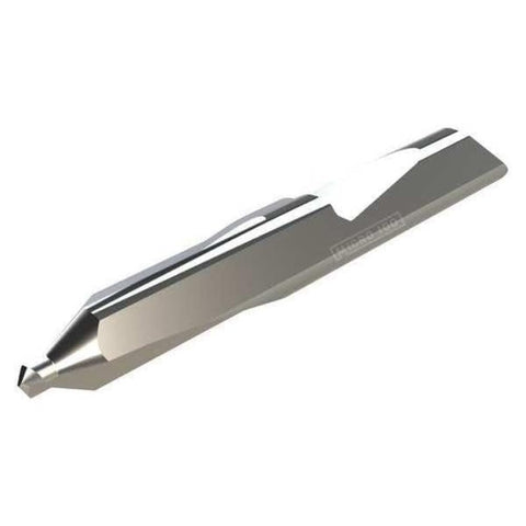 Micro 100 QDC-1 Combined Drill & Countersink - Quick Change, 118° Point Angle, 60° Included Angle, 3/64" Dia, 3/64" Flute Length, 3/16" Shank Dia, 2" OAL, Uncoated