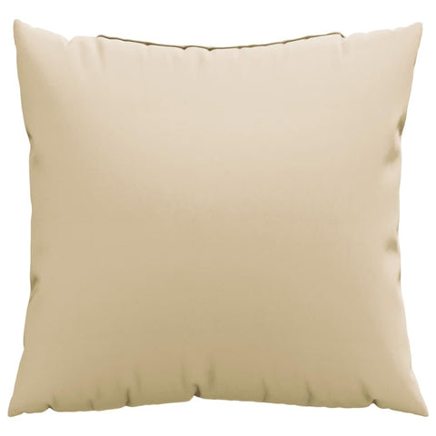 vidaXL Sofa Cushions 4 pcs Beige 23.6"x23.6" for Outdoor/Indoor Use - Water- Polyester with Hollow Fiber Filling, Durable & Comfortable Seat Pads for Patio, Garden, Living Room