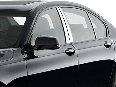 QAA is Compatible with 2009-2015 BMW 7 Series 6 Piece Stainless Pillar Post Trim PP29918