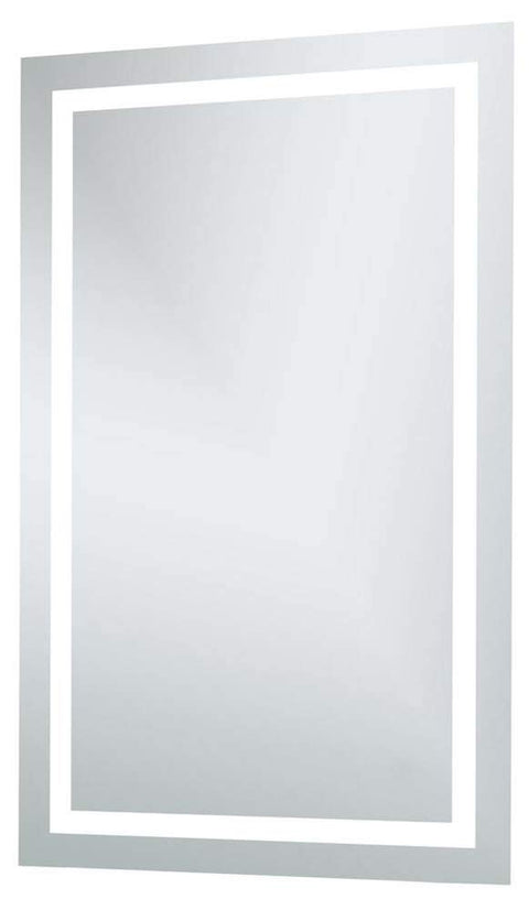 Elegant Decor Nova 48" x 32" Hardwired LED Bathroom Mirror in Silver