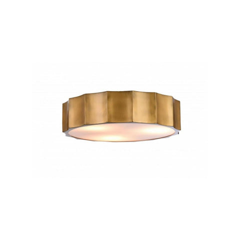 Bethel Flush Mount Ceiling Light - Modern LED Flushmount for Kitchen, Bedroom, Hallway Gold