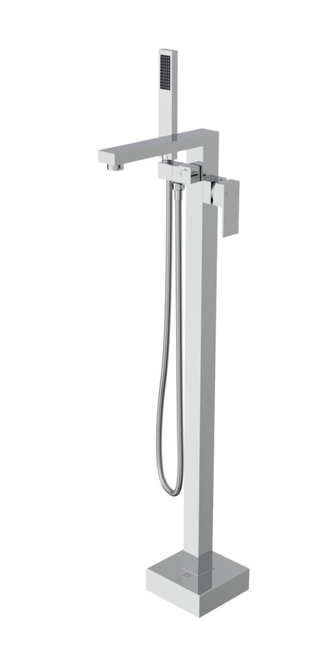 Elegant Kitchen and Bath Henry Brass Floor Mounted Tub Faucet in Chrome