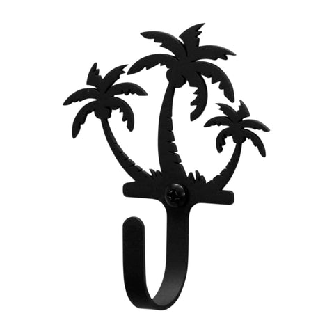 Village Wrought Iron Palm Trees Wall Hook Decorative Small