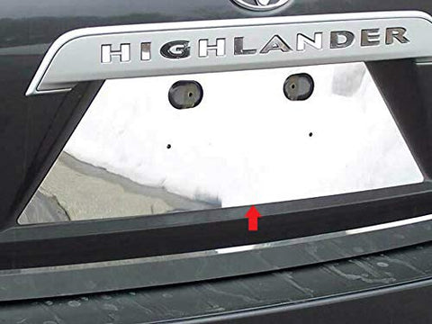 QAA is Compatible with 2008-2013 Toyota Highlander 1 Piece Stainless License Plate Bezel LP28110
