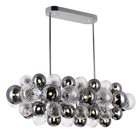 CWI Lighting Pallocino 27 Light Metal Island/Pool Table Chandelier in Chrome