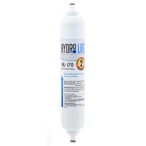 Hydro Life 52101 HL-170 QC Under Counter Replacement Filter , White