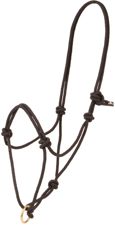Mustang Poly Rope Halter with Brass Plated Lead Ring