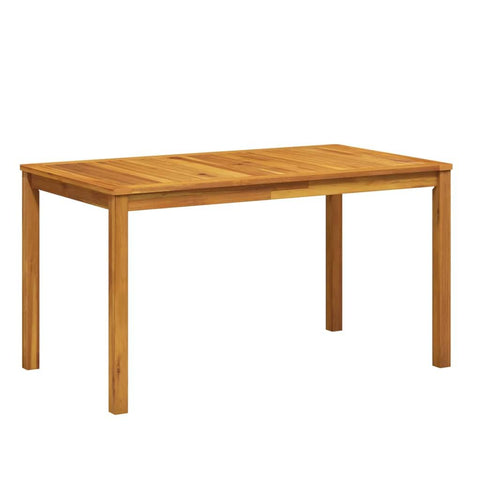 vidaXL Solid Acacia Wood Patio Table â€“ Outdoor Furniture with ic Charm, Practical Design, Unique Wood Grains, Easy Maintenance & Assembly