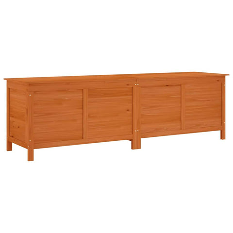 vidaXL Garden Storage Box Brown Solid fir wood 78.1 in x 19.7 in x 22.2 in