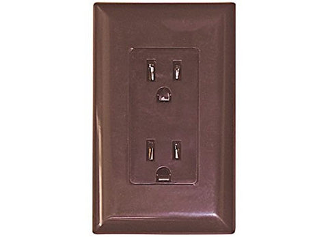 Diamond Group WDR15BR Brown 15 Amp Decor Speed Box Receptacle