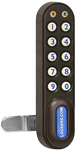 Electronic Lock - for Solid Oak Executive Wood Locker Door - Black