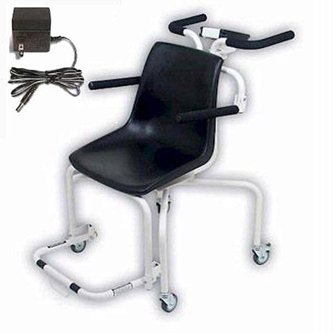 Chair Scale Digital 440 lb x .2 lb / 200 kg x .1 kg Non-Medical AC Adaptor