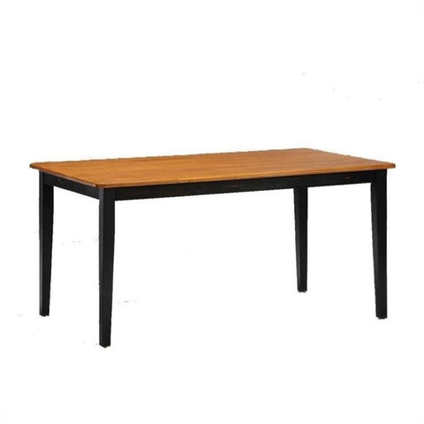 Boraam Shaker Table, Black/Oak