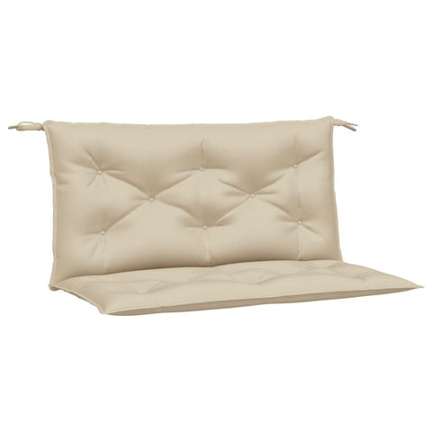 vidaXL Indoor/Outdoor Bench Cushions 2 pcs, Patio Loveseat Cushions, Porch Swing Seat Cushions, Non-Slip, Water-Repellent, Breathable, Resilient, Beige 39.4"x19.7"x2.8" Oxford Fabric