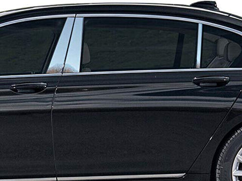 QAA is Compatible with 2016-2020 Mercedes GLC 4 Piece Stainless Pillar Post Trim PP16990