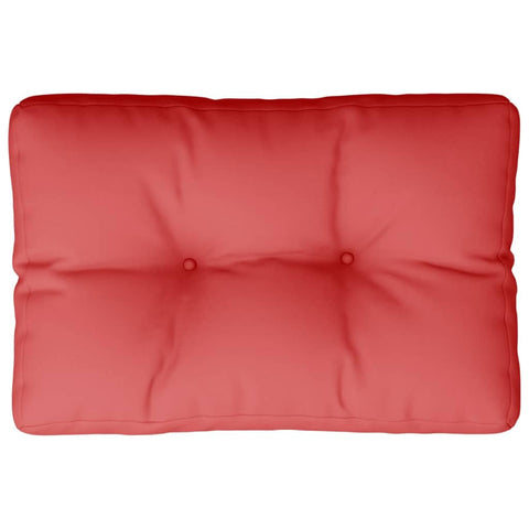 vidaXL Pallet Cushion Red 19.7"x15.7"x4.7" – Versatile Indoor/Outdoor Use, UV- Polyester, Hollow Fiber Filling