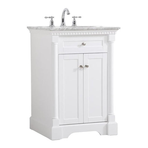 Elegant Decor Indoor Modern Under Sink Bathroom Fixtures Storage Organizer Cabinet 30 inch Single Bathroom Vanity - Natural Oak with backsplash