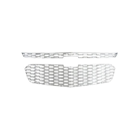 Fits 14-15 Chevy Malibu, All Models-Chrome Grille Overlay