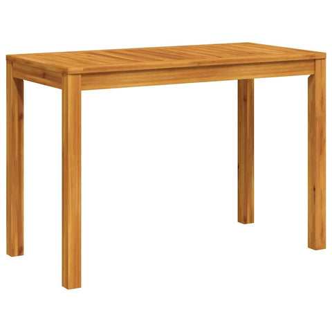 vidaXL - Solid Wood Acacia Outdoor Patio Dining Table 43.3"x21.7"x29.5" - Modern Rectangular Table for Garden Terrace - Brown