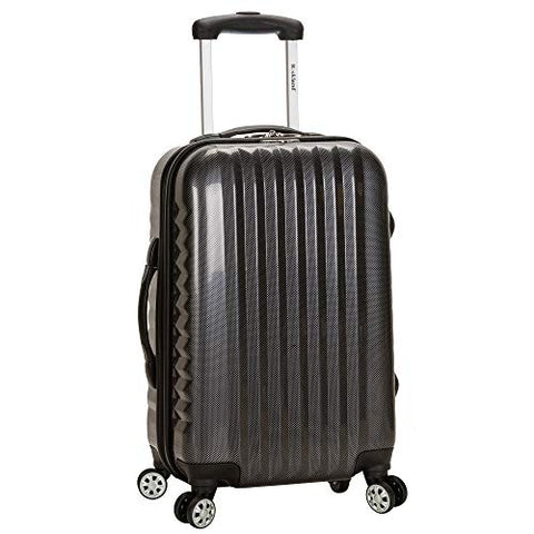 Rockland Melbourne Hardside Expandable Spinner Wheel Luggage, Champagne, Carry-On 20-Inch
