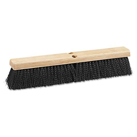 Floor Brush Head 3 inch Black Medium Weight Polypropylene Bristles 18 inch Brush