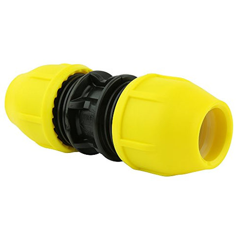 HOME-FLEX Underground IPS Yellow Poly Gas Pipe Coupler (3/4)