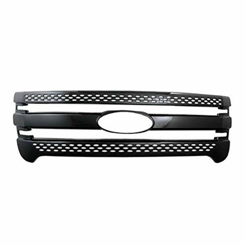 Coast to Coast International Front Grille Inserts Overlay Trim for 2011-2015 Ford Explorer -Chrome Snap On Mesh Screen - Car, Truck, Van & Jeep Accessories