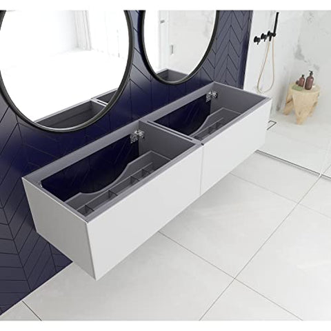 Laviva Vitri 72 - Cloud White Double Sink Cabinet