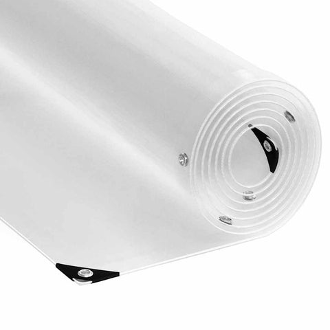 vidaXL PVC Plant Cover with Eyelets for Garden Greenhouse and Crop Protection Size 6.6 x 16.4 ft Water Resistant UV Fabric Raised Bed Gardening