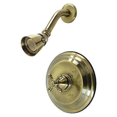 Kingston Brass KB2633BXSO Metropolitan Single-Handle Pressure Balanced Shower Faucet in Antique Brass