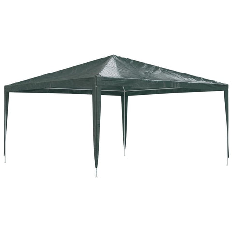 vidaXL Professional Party Tent - Sturdy Steel Framed Outdoor Garden Gazebo, Ideal for Gatherings, Durable UV/Water- Polyethylene Material, Quick and Easy Assembly - Green, 13.1x13.1 ft